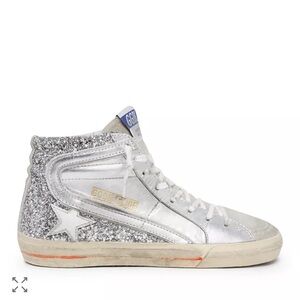 Golden Goose Women's Slide Glitter High Top Sneakers